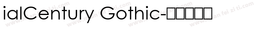 ialCentury Gothic字体转换